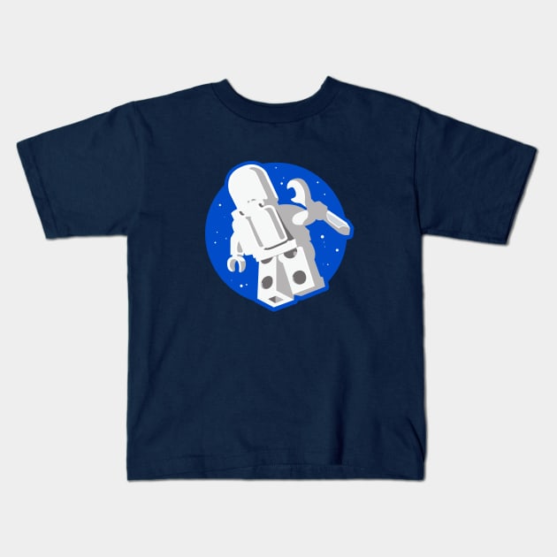 Space Repairs Kids T-Shirt by WayBack